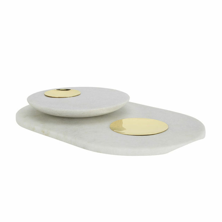 tom dixon | stone serving board - brass - DC