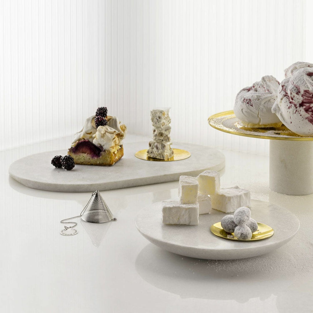 tom dixon | stone serving board - brass - DC