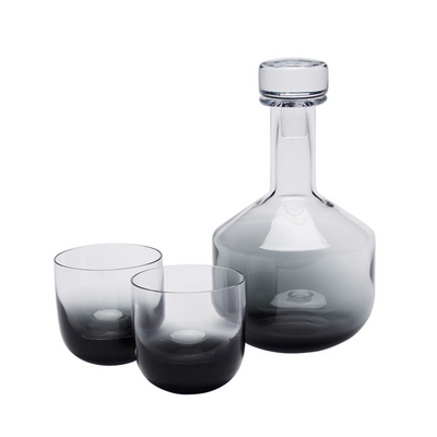 tom dixon | tank whisky glass | set of 2 | black