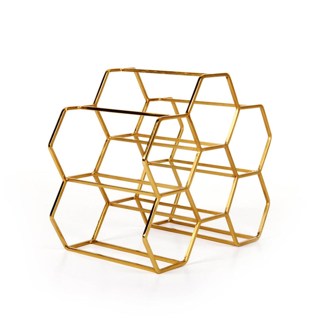 xlboom | pico wine rack | 6 bottle | brass - LC