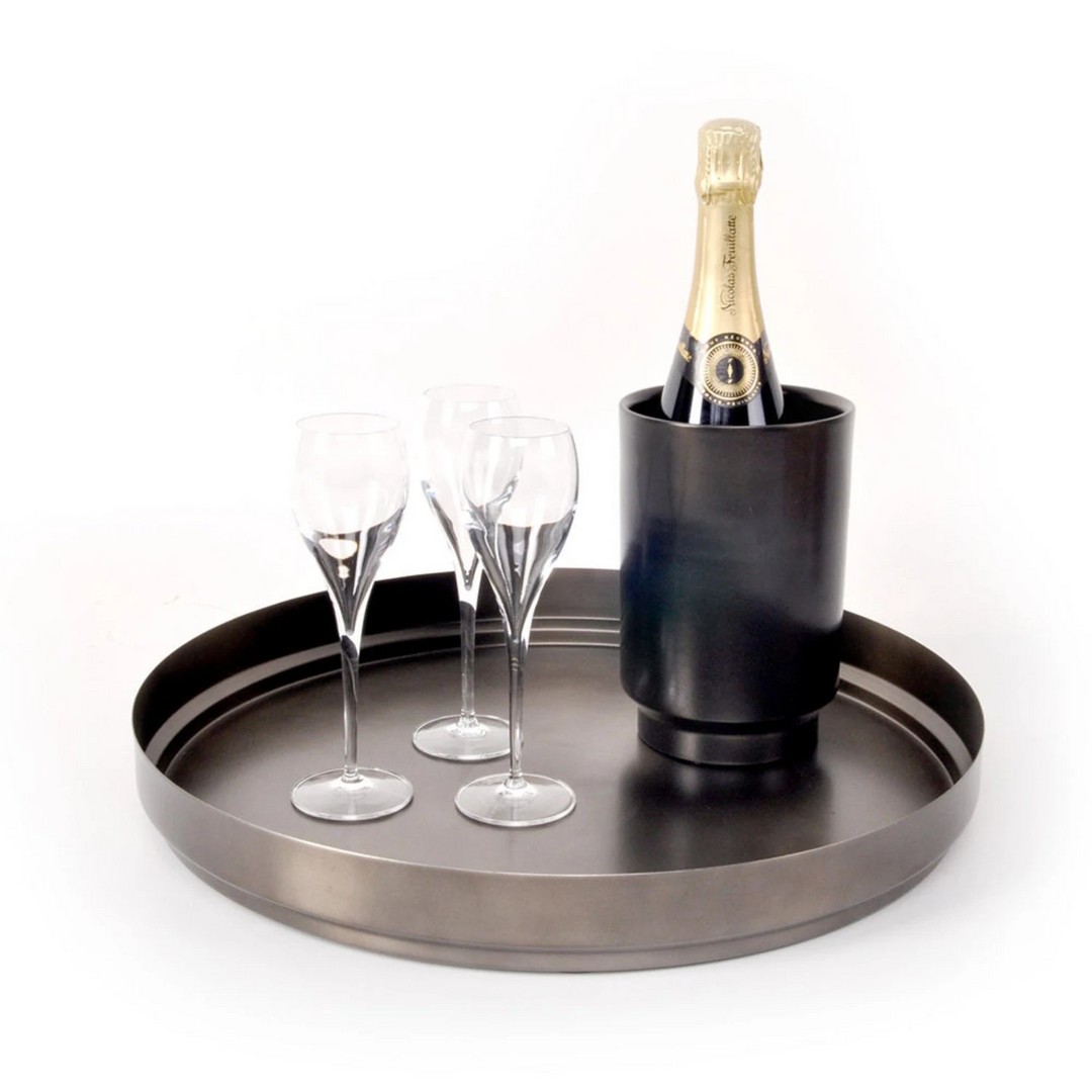 xlboom | rondo tray | medium black - LC