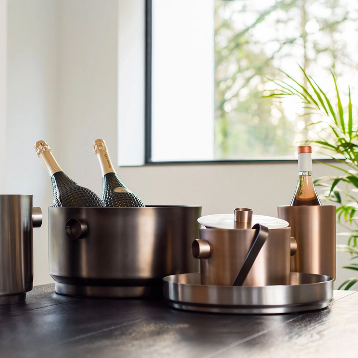 xlboom | rondo wine cooler | soft copper + steel - LC