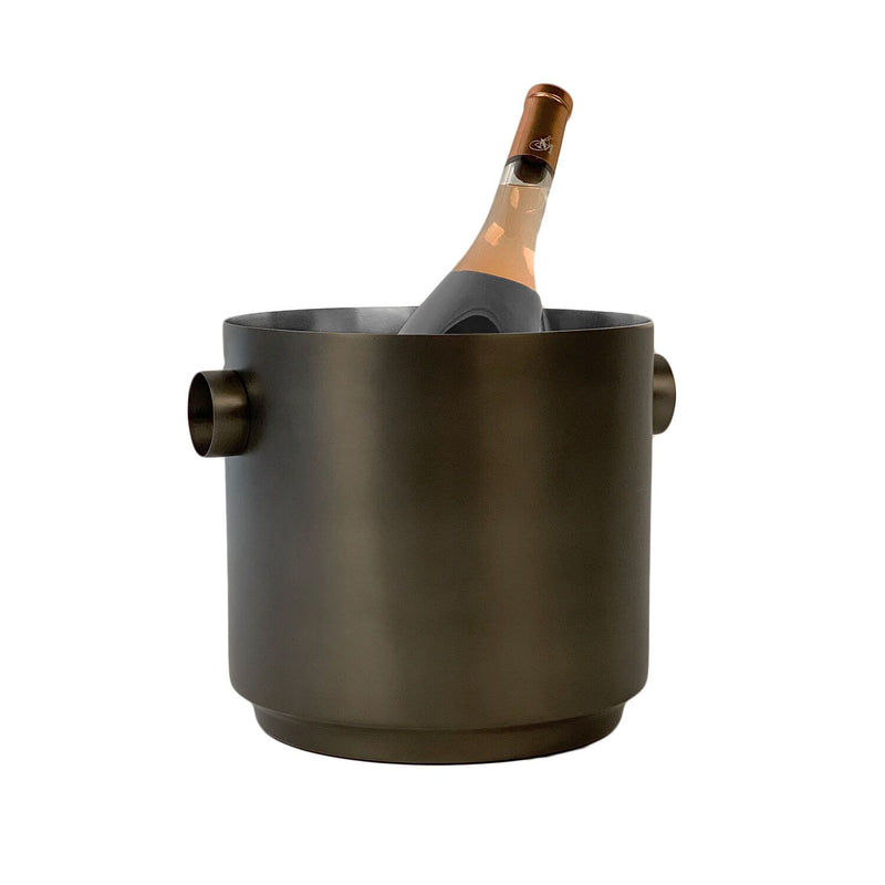 xlboom | rondo wine bucket | black + steel